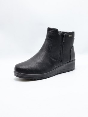 Botki damskie ocieplane na płaskim (36-41) W33-23 BLACK