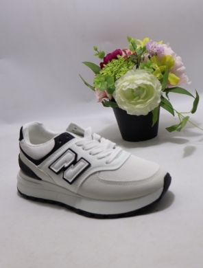 Buty sportowe damskie na płaskim (36-41) D251-31 WH/BL