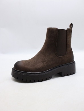 Botki damskie na obcasie (36-41) 68335 BROWN