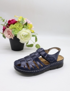 Sandały damskie na płaskim (36-42) 92079-26 D.BLUE