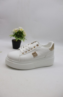 Buty sportowe damskie na płaskim (36-41) 26625 WHITE