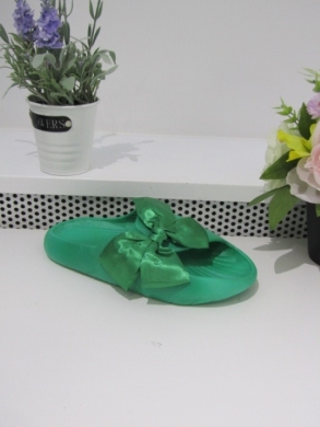Klapki damskie na płaskim (36-41) 138-LS GREEN