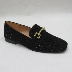 Mokasyny damskie na płaskim (36-41) H8-255 BLACK