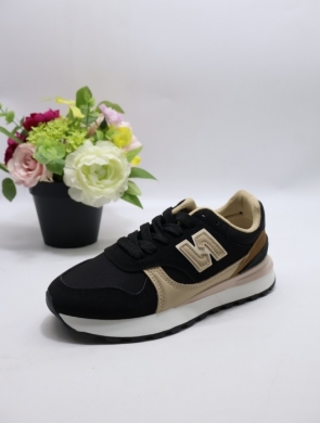 Buty sportowe damskie na płaskim (36-41) 24069 BLACK