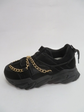 Sneakersy damskie niskie (36-41) 4172-1 BLACK