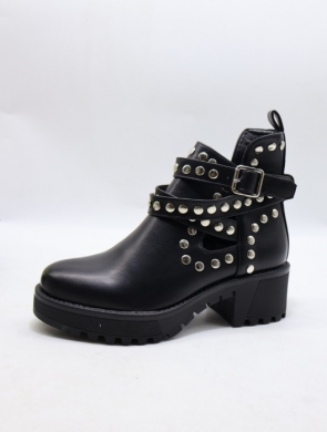 Botki damskie na obcasie (36-41) BM311 BLACK