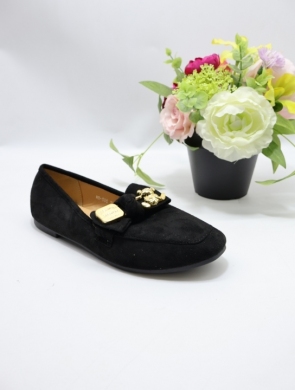Mokasyny damskie na płaskim (36-41) H8-586 BLACK