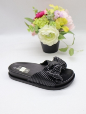 Klapki damskie na płaskim (36-41) TC1389 BLACK