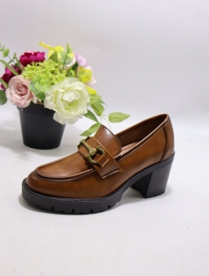 Półbuty damskie na obcasie (36-41) CHC367 CAMEL