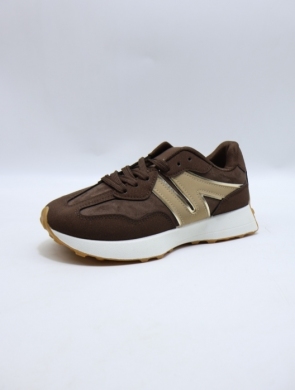 Buty sportowe damskie na płaskim (36-41) 1213 BROWN
