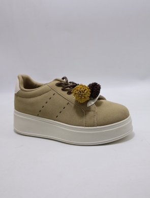 Buty sportowe damskie na płaskim (36-41) GA8836-3 KHAKI