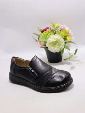 Półbuty damskie na płaskim (36-41) 22T104-1 BLACK