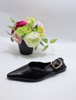 Sandały damskie na płaskim (36-41) D177 BLACK