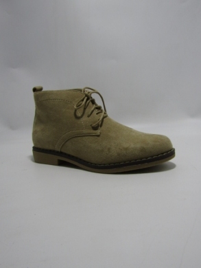Botki damskie ocieplane na płaskim (36-41) B8211-8 KHAKI