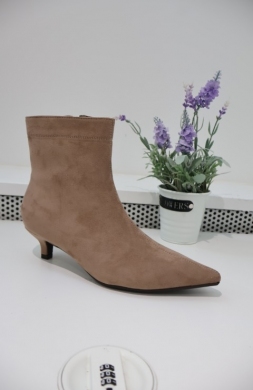 Botki damskie na szpilce (36-41) 181-286 KHAKI