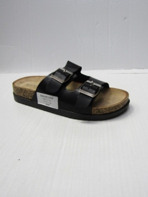 Klapki damskie na płaskim (36-41) SM312 BLACK