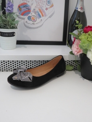 Baleriny damskie (36-41) 77-147 BLACK