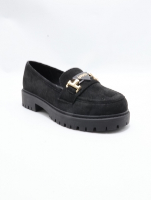 Mokasyny damskie na płaskim (36-41) SA335-1 BLACK