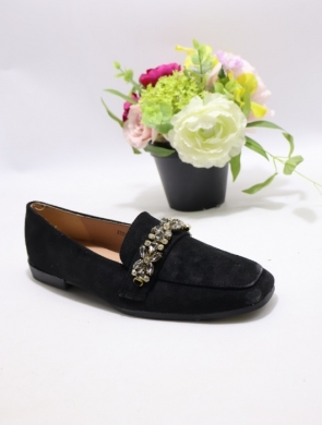 Mokasyny damskie na płaskim (37-40) J558 BLACK