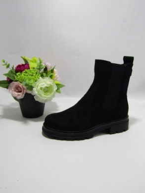 Botki damskie na płaskim (36-41) 5182-10A BLACK