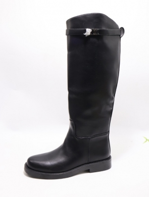 Kozaki damskie na płaskim (36-41) C-362 BLACK