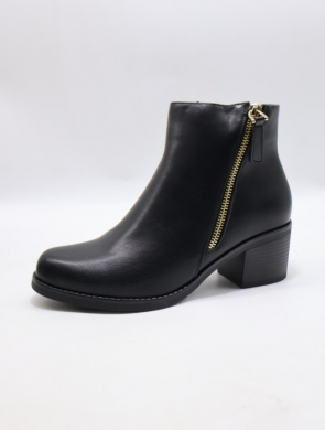 Botki damskie ocieplane na obcasie (36-41) AXHX-13 BLACK
