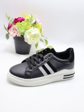 Buty sportowe damskie na płaskim (36-41) AB1030 BLACK
