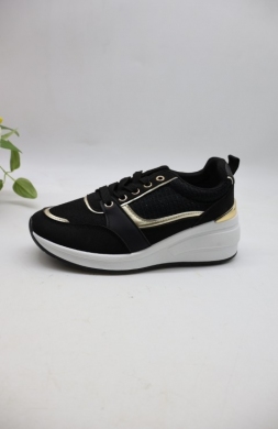 Buty sportowe damskie na koturnie (36-41) 88-109 BLACK