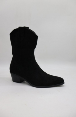 Botki damskie na obcasie (36-41) 22088-01 BLACK