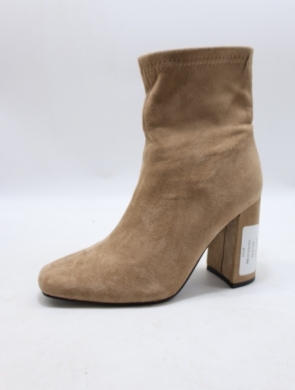 Botki damskie ocieplane na obcasie (36-41) 588-22 KHAKI