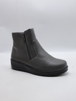Botki damskie ocieplane na płaskim (36-41) W33-A10 GREY