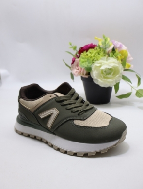 Buty sportowe damskie na płaskim (36-41) 1775 GREEN