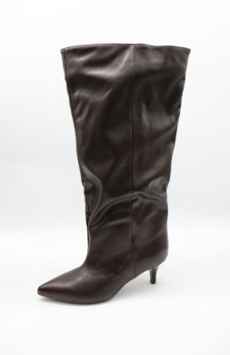 Kozaki damskie na szpilce (36-41) 7375 BROWN