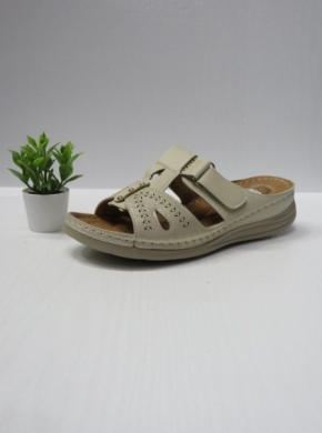 Klapki damskie na koturnie (36-42) CC2226 BEIGE