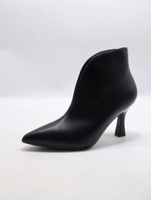 Botki damskie na szpilce (36-41) L6-77 BLACK