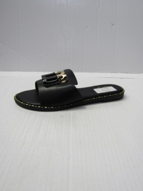 Klapki damskie na płaskim (36-41) M19 BLACK