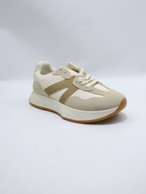 Buty sportowe damskie na płaskim (36-41) 8917 BEIGE