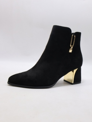 Botki damskie na obcasie (36-41) 1338 BLACK