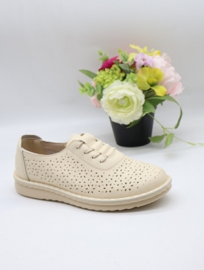 Półbuty damskie na płaskim (36-41) 60773-2 BEIGE