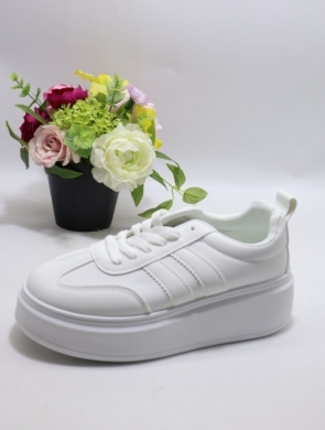 Buty sportowe damskie na płaskim (36-41) AA-87 WHITE