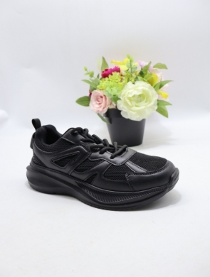 Buty sportowe damskie na płaskim (36-41) EC344 BLACK