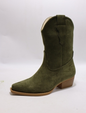 Botki damskie na obcasie (36-41) SU732 GREEN
