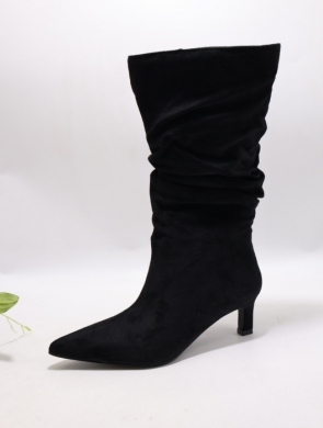 Kozaki damskie na obcasie (36-41) Z-309 BLACK