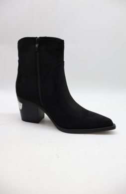 Botki damskie ocieplane na obcasie (36-41) 588-76 BLACK