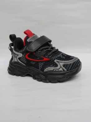 Buty sportowe chłopięce (26-31) L210A BLACK/RED
