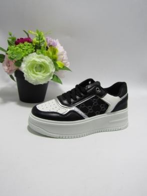 Buty sportowe damskie na płaskim (36-41) 8890 BLACK