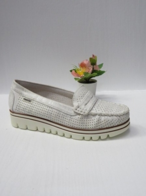 Mokasyny damskie na płaskim (36-41) GS56 WHITE