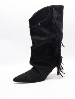 Kozaki damskie na szpilce (36-41) K705 BLACK