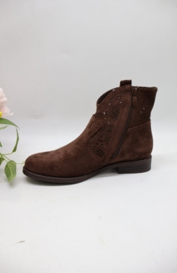 Botki damskie na płaskim (36-41) H256A BROWN