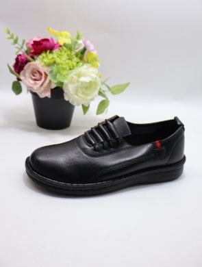 Półbuty damskie na płaskim (36-42) 25107-1 BLACK